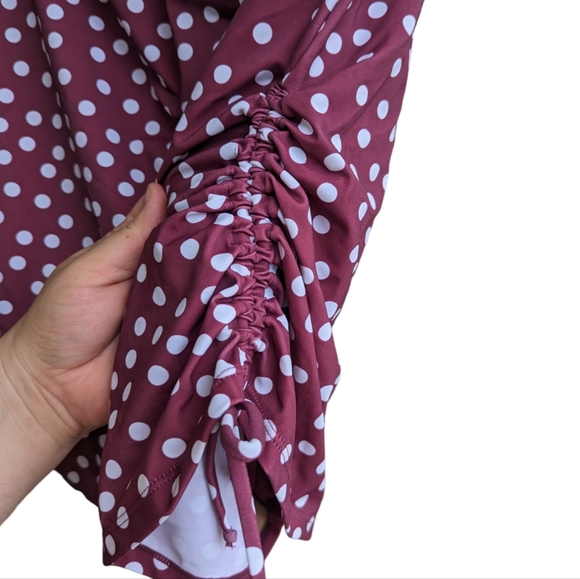 Swimsuits for All Adjustable Sheath One Piece Polkadot Swimsuit - Picture 8 of 8